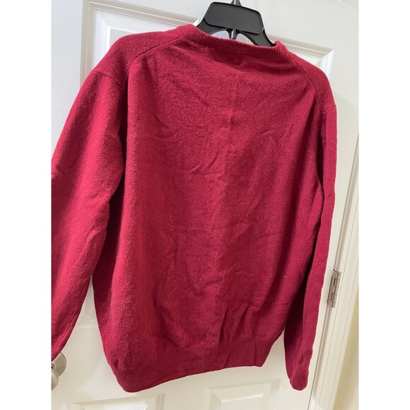 BROOKSFIELD SWEATER CASUAL V NECK MADE IN ITALY SIZE GG US SZ XL RED - Picture 5 of 9